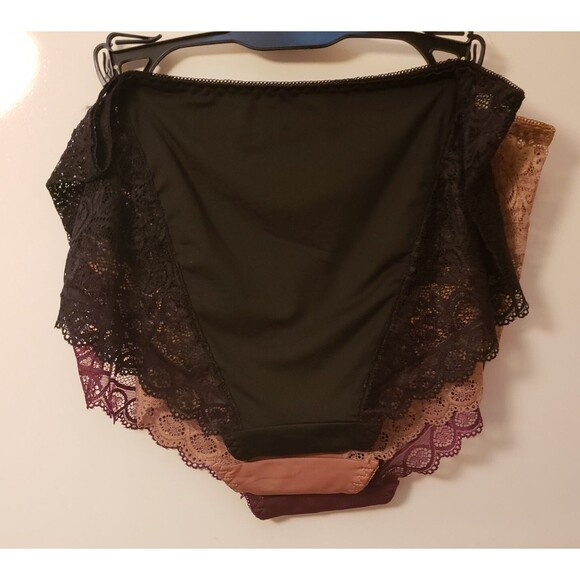 Women’s Prima Valentina Intimates Set of 3 Multicolor Lace Brief Panties XL NWT - Picture 2 of 8